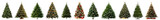 Fototapeta Panele - Christmas tree png cut out element set