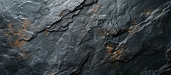 Aufkleber - Black stone surface and backdrop. with copy space image. Place for adding text or design