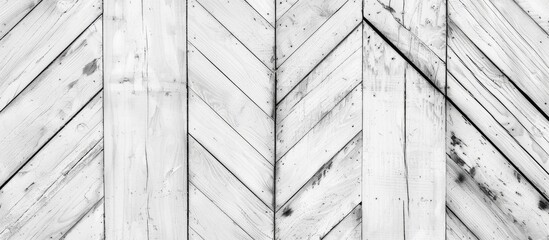 Fototapete - Aged white wooden background featuring black lines. with copy space image. Place for adding text or design