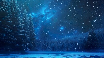 Wall Mural - Empty_night_nature_scene._The_night_starry_sky_the