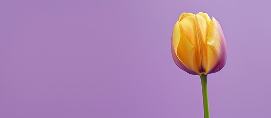 Poster - yellow tulip flower