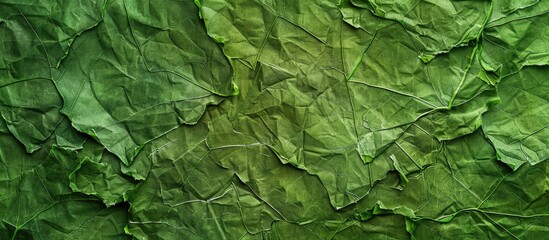 Aufkleber - Mulberry paper texture top view detail of green paper serves as a background for artistic and creative design. with copy space image. Place for adding text or design