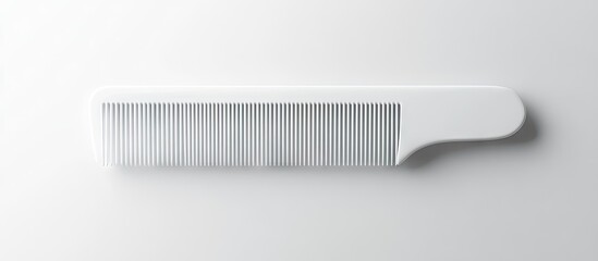 Poster - Individual item Hair comb set against a white background. with copy space image. Place for adding text or design