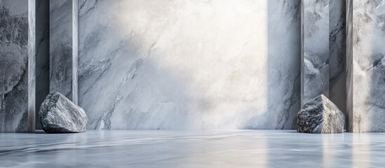 Poster - Concrete wall or marble wall as a background Abstract background. with copy space image. Place for adding text or design