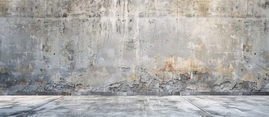 Poster - Gray vintage cement or concrete wall and floor backdrop Suitable for showcasing products rooms interiors graphic design or wallpaper Copy space available for text