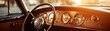 © Janyawatt - Close-up shot of a vintage car dashboard