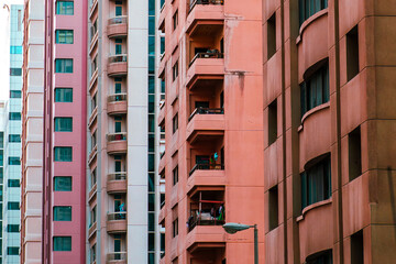 buildings side by side in Abu Dhabi's Tourist Club area