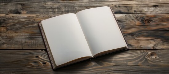 Poster - A studio photograph of a notebook pad. with copy space image. Place for adding text or design