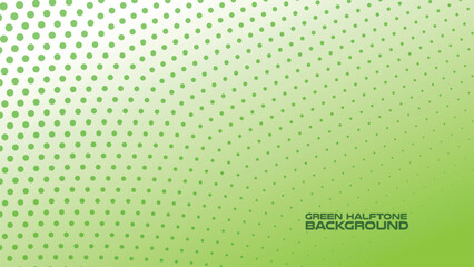 Halftone green background with gradient for backdrop or presentation