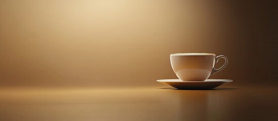 Leinwandbilder - coffee cup on backdrop. with copy space image. Place for adding text or design
