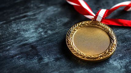 Winner gold medal, wallpaper, the symbol of success and victory