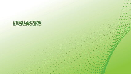 Halftone green background with gradient for backdrop or presentation