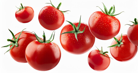 tomatoes isolated on white background