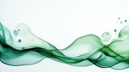   A focused shot of a seafoam wave against a pure white backdrop featuring a single droplet of liquid