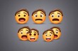 © Michael - Three Dimensional Emoji Set with Expressions and Shocked Emotions