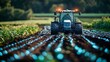© DarkinStudio - Futuristic AI-controlled precision farming systems using AI to balance soil nutrients: Farming machines equipped with AI monitoring soil health and adjusting fertilizers accordingly.