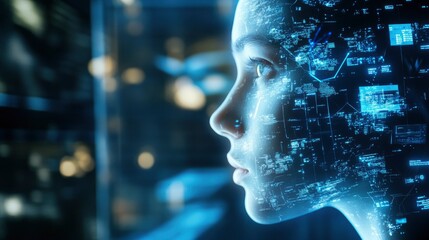 Artificial Intelligence and future trend of business, Ai. Business and digital transformation, Data exchange,with generative ai