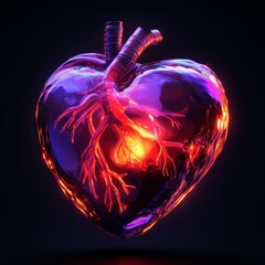 Poster - Glowing Heart