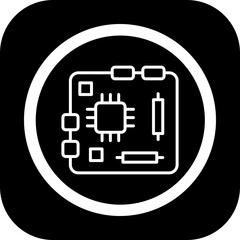 Canvas Print - Motherboard Vector Icon Design