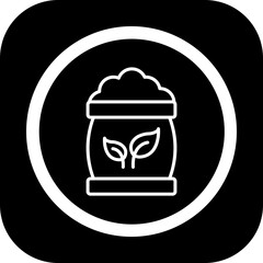 Sticker - Fertilizer Vector Icon Design