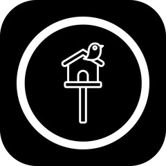 Poster - Bird House Vector Icon Design