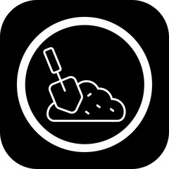 Sticker - Shovel Vector Icon Design