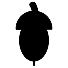 Sticker - Acorn Diet Food Glyph Icon