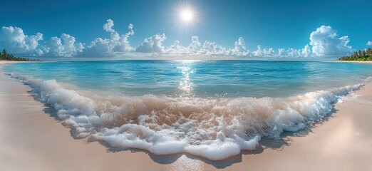 Canvas Print - Tropical Beach Paradise: A Picture-Perfect Day