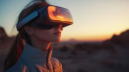 Futuristic AI-driven virtual tourism platforms offering immersive global travel experiences: VR tours powered by AI allowing users to explore distant places without leaving home.