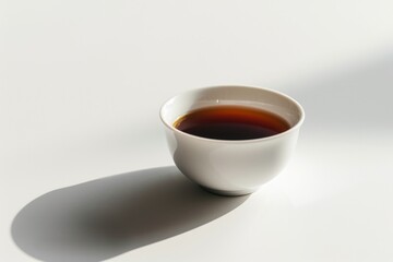 Poster - A single serving of hot coffee sits on a table, awaiting its drinker