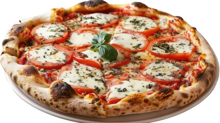 Poster - A delicious slice of pizza on a plate