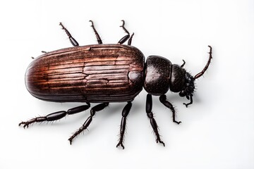 Sticker - Bark beetle on white background, Ai Generated