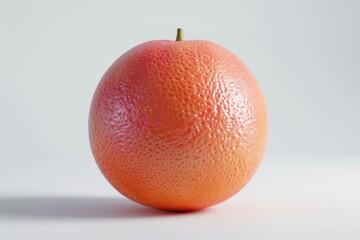 Canvas Print - Fresh grapefruit on a clean white background, ideal for food and still life photography