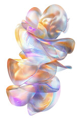 Poster - Colorful abstract digital art with fluid shapes and vibrant gradients, perfect for backgrounds, and modern design projects.