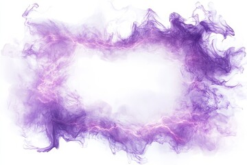 Poster - Abstract Purple and White Swirling Smoke