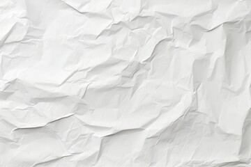 Wall Mural - Crumpled paper texture backgrounds white monochrome. AI generated Image by rawpixel.