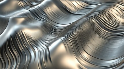 Abstract line patterns with a metallic finish, creating a sleek and industrial background.