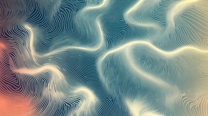 Poster - Abstract line patterns with subtle gradients, creating a modern and sophisticated background.