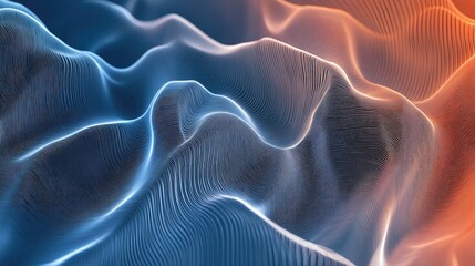 Poster - Abstract line patterns with subtle gradients, creating a modern and sophisticated background.