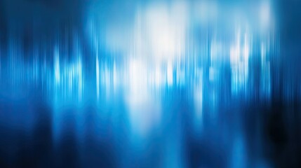 Poster - Blurred abstract background with cool blue tones, ideal for calming and serene design projects.