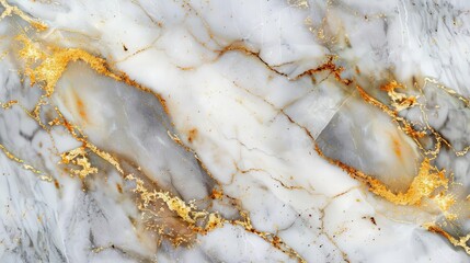 Sticker - white and gold marble texture luxurious skin tile wallpaper background creative stone ceramic art