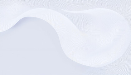 Neumorphic background with wavy layers. Minimal abstract paper 3d design template. Curve wave Neumorphic pattern banner. Realistic paper surface. Website presentation template. Background design grey 