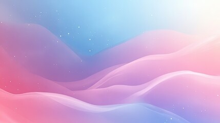 Poster - Soft gradient background with smooth transitions between cool tones, ideal for calming and serene designs.