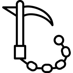 Sticker - Chain Sickle Icon