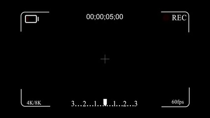 Fototapete - Camera recording screen overlay with clear design for effective recording and streaming visuals.