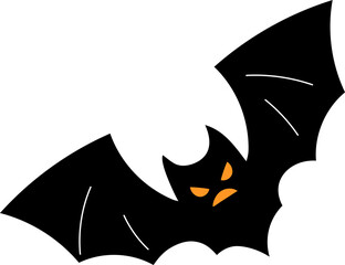 Wall Mural - scary bat halloween vector illustration