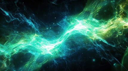 Wall Mural - A_cosmic plasma effect background