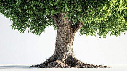 Wall Mural - Tree Isolated on White.