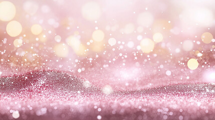 Wall Mural - a stunning abstract pink glitter background with shimmering sparkles and soft glowing highlights. th