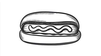 Sticker - Hand Drawn Burger.